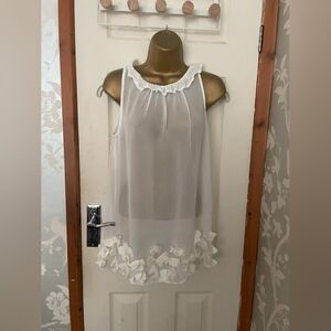 Next white babydoll blouse